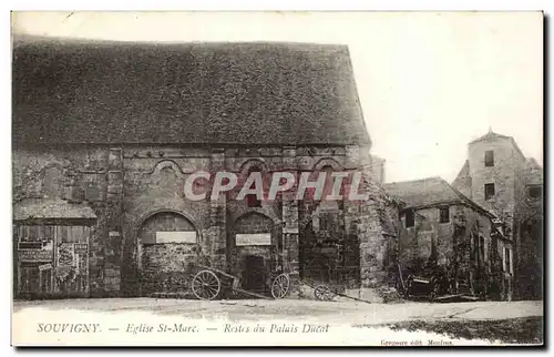 Souvigny - Eglise St Marc Restes du palais ducal - Cartes postales