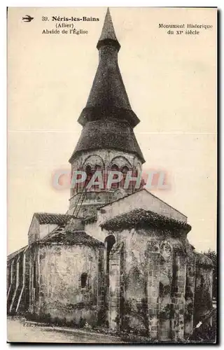 Neris les Bains - Abside de l Eglise - Cartes postales