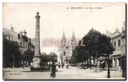 Moulins - La Place d Allier - Cartes postales