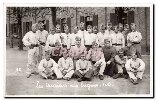 CARTE PHOTO Militaria Soldats Les anciens des engins