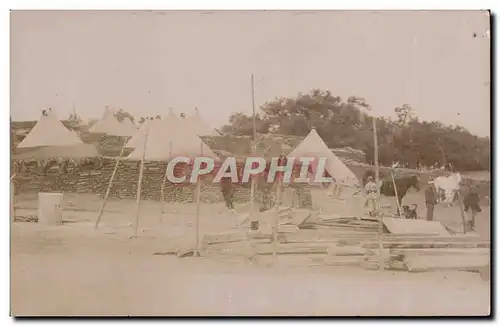 CARTE PHOTO Militaria Soldats Travaux dans le camp