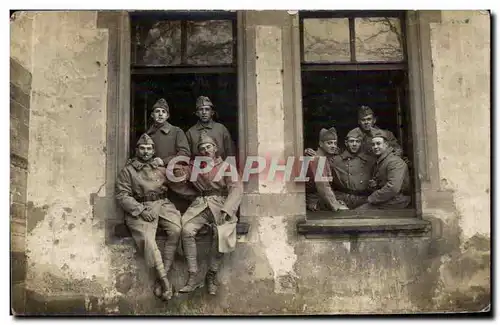 CARTE PHOTO Militaria Soldats Bitche 1927