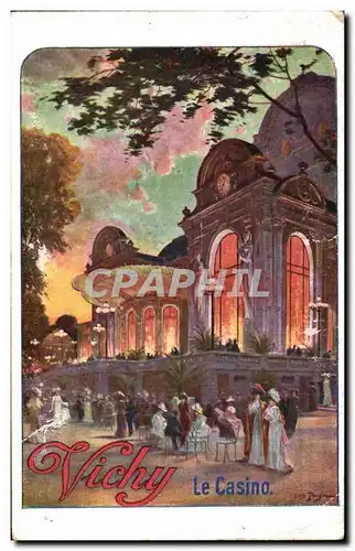 Vichy - Le Casino - Illustration - Cartes postales