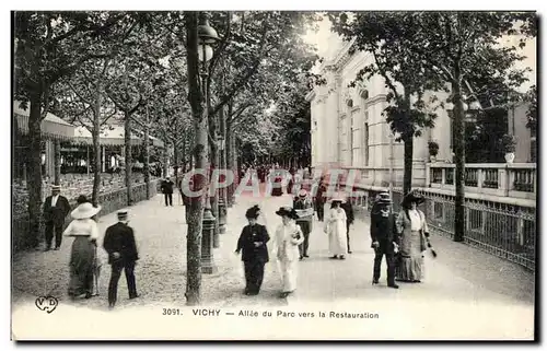 Vichy - Allee du Parc vers la Restauration - Ansichtskarte AK