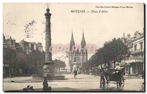 Moulins - Place d Allier - Cartes postales