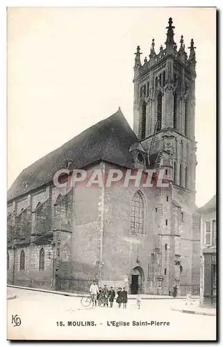 Moulins - L Eglise Saint Pierre - Ansichtskarte AK