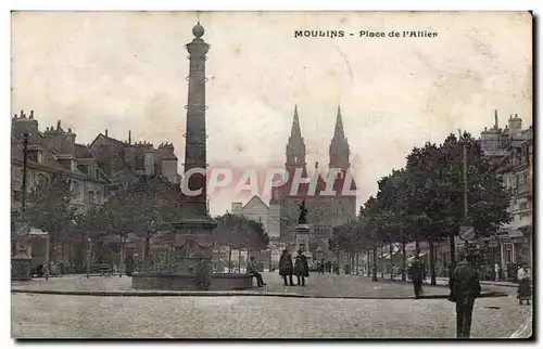 Moulins - Place d Allier - Cartes postales