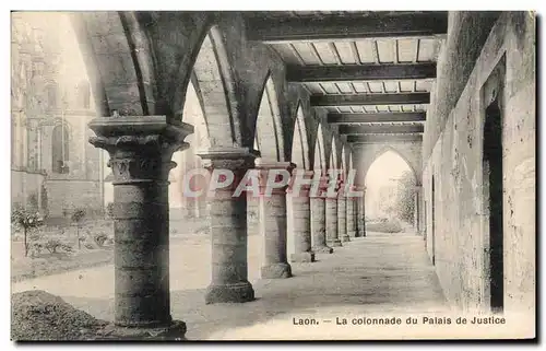 Laon - La Colonnade du Palais de Justice - Ansichtskarte AK