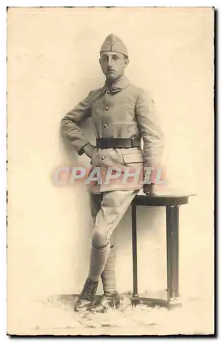 CARTE PHOTO Militaria Soldat Mayence