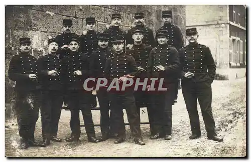 CARTE PHOTO Militaria Soldats Busigny Nord