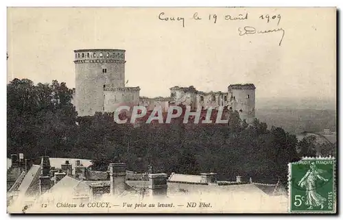 Chateau de Coucy - Vue prise au levant - Ansichtskarte AK