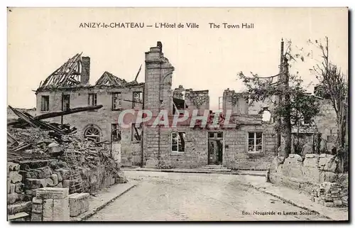 Anizy le Chateau - L Hotel de Ville - Ansichtskarte AK