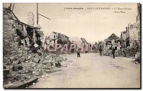 Anizy le Chateau - La Place d Armes - Cartes postales