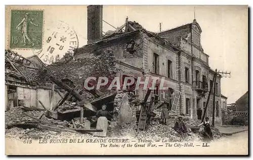 Treloup - Les Ruines de la Grande Guerre - La Mairie - Cartes postales