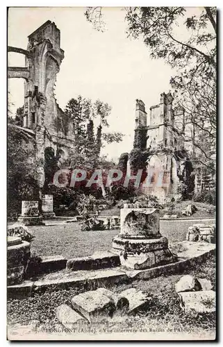 Longpont - Ruines de l Abbaye - Ansichtskarte AK