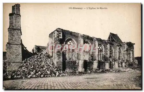 Chauny - L Eglise St Martin - Cartes postales