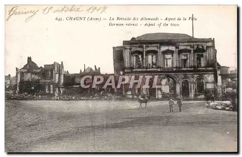 Chaumy - La Retraite des Allemands - Aspect de la Ville - Cartes postales