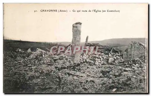 Chavonne - Ce qui reste de l Eglise - Ansichtskarte AK