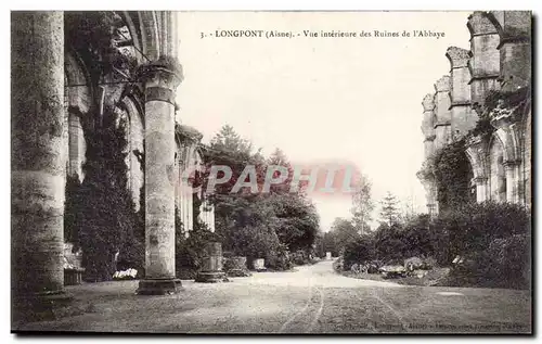 Longpont - Ruines de l Abbaye - Ansichtskarte AK