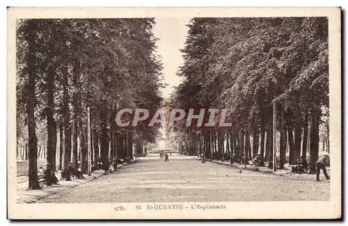 Saint Quentin - L Esplanade - Cartes postales