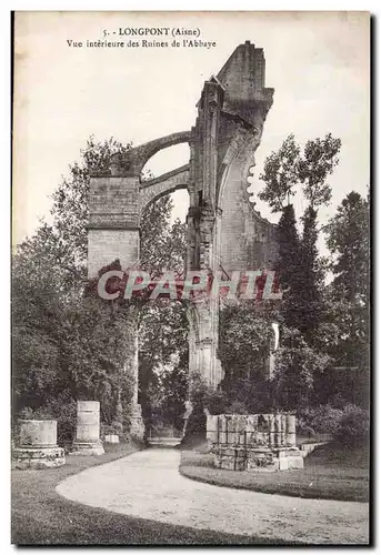 Longpont - Ruines de l Abbaye - Ansichtskarte AK