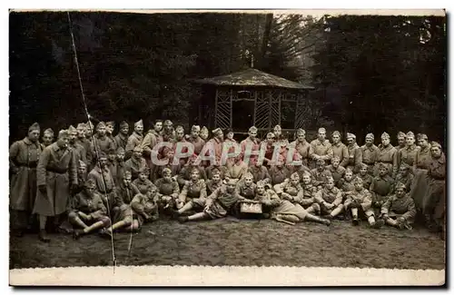 CARTE PHOTO Militaria Soldats Bitche 1927