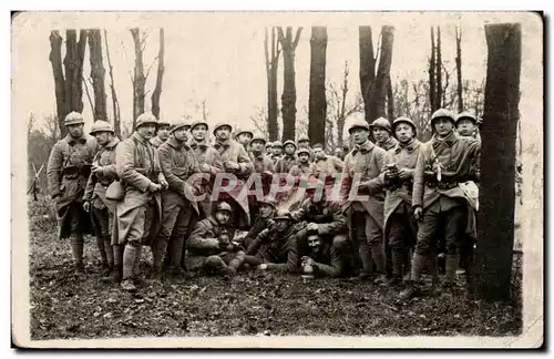 CARTE PHOTO Militaria Soldats Fort Bellecroix 1927