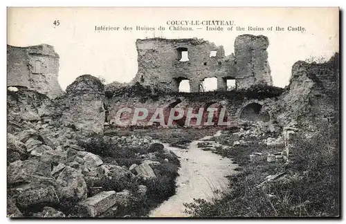 Coucy le Chateau - Interieur des Ruines de Chateau - Cartes postales