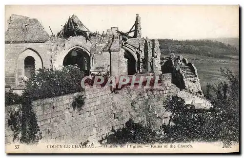 Coucy le Chateau - Ruines de l Eglise - Cartes postales