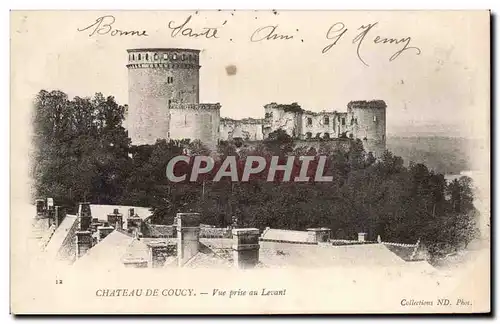 Chateau de Coucy - Vue prise au Levant - Cartes postales