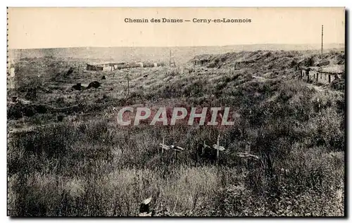 Ansichtskarte AK Militaria Chemin des dames Cerny en Laonnois