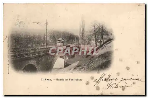 Laon - Montee du Funiculaire - Cartes postales