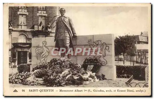 Saint Quentin - Monument Albert I - Ansichtskarte AK