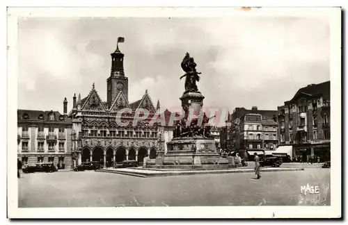 Saint Quentin - Monument de la Defense et l Hotel de Ville - Cartes postales