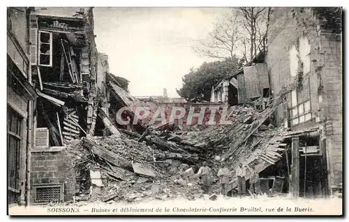 Soissons - Ruines de la Chocolaterie - Confiserie - Rue de la Buerie - Cartes postales