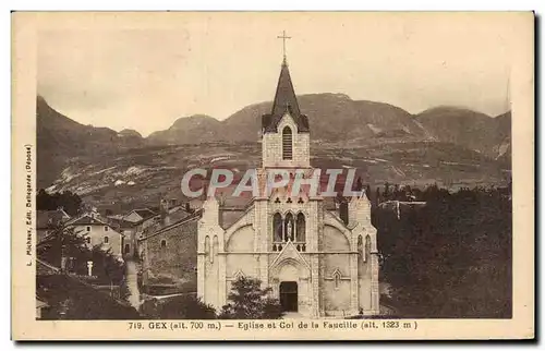Gex - Eglise et Col de la Faucille - Cartes postales