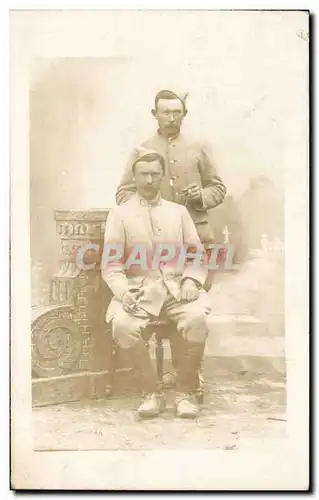 CARTE PHOTO Militaria Soldats Jumeaux Twins