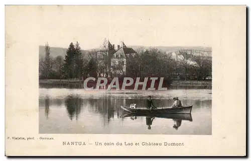 Nantua - Un Coin du Lac et Chateau Dumont - Ansichtskarte AK