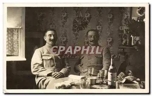 CARTE PHOTO Militaria Soldats Officiers