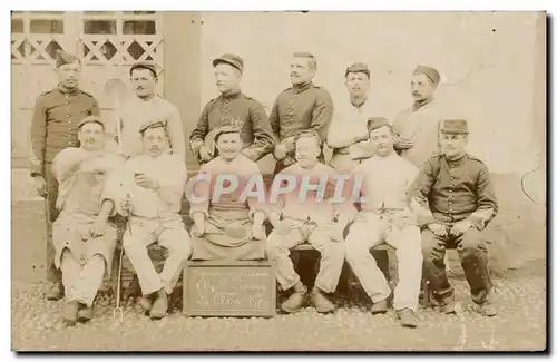 CARTE PHOTO Militaria Soldats Equipe de cuisine Classe 1917 Cuisiniers