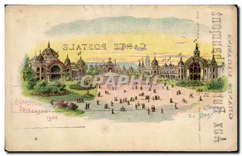 Cartes postales Paris Exposition universelle de 1900 Champ de Mars