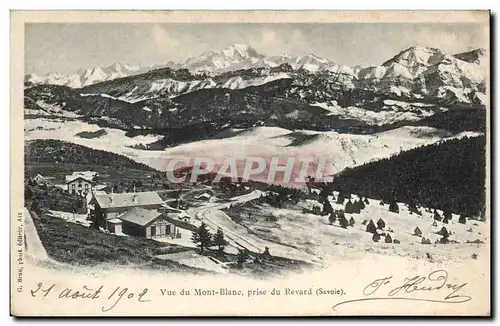 Vue du Mont Blanc - prise du Revard - Cartes postales