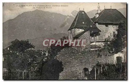 Conflans - Le Chateau Rouge - ancienne demeure - Cartes postales