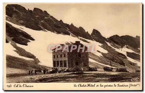 Col de l Iseran - Le Chalet Hotel et les points de Lessieres - Ansichtskarte AK