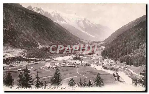 Argentiere - Mont Blanc - Cartes postales