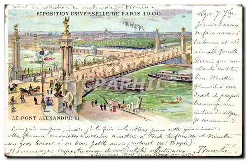 Paris - Exposition de 1900 - Le Pont Alexandre III - Illustration - Ansichtskarte AK