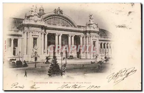 Paris - Exposition de 1900 - Entree du Grand Palais - Ansichtskarte AK