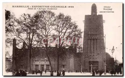 Marseille - Exposition Coloniale 1922 - Palais de l Afrique Occidentale - Cartes postales