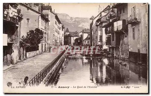 Ansichtskarte AK Annecy Le quai de l eveche