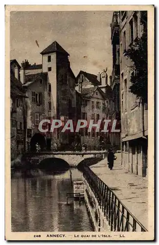 Cartes postales Annecy Le quai de l isle